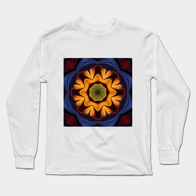 Mandalas Collection - How to color the island of a hummingbird (hug) Long Sleeve T-Shirt by mandalaartdigital